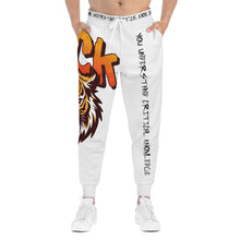 Load image into Gallery viewer, You Understand Critical Knowledge (YUCK) Tiger Style | Athletic Joggers (AOP)