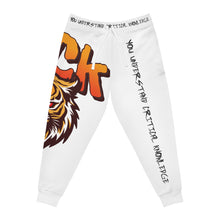Load image into Gallery viewer, You Understand Critical Knowledge (YUCK) Tiger Style | Athletic Joggers (AOP)