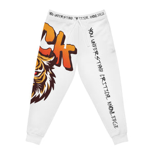 You Understand Critical Knowledge (YUCK) Tiger Style | Athletic Joggers (AOP)