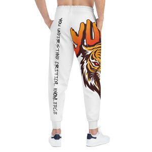 You Understand Critical Knowledge (YUCK) Tiger Style | Athletic Joggers (AOP)